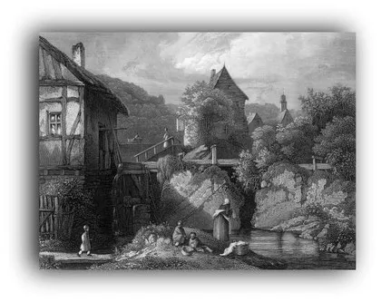 Stich von der Adolfsecker Mühle