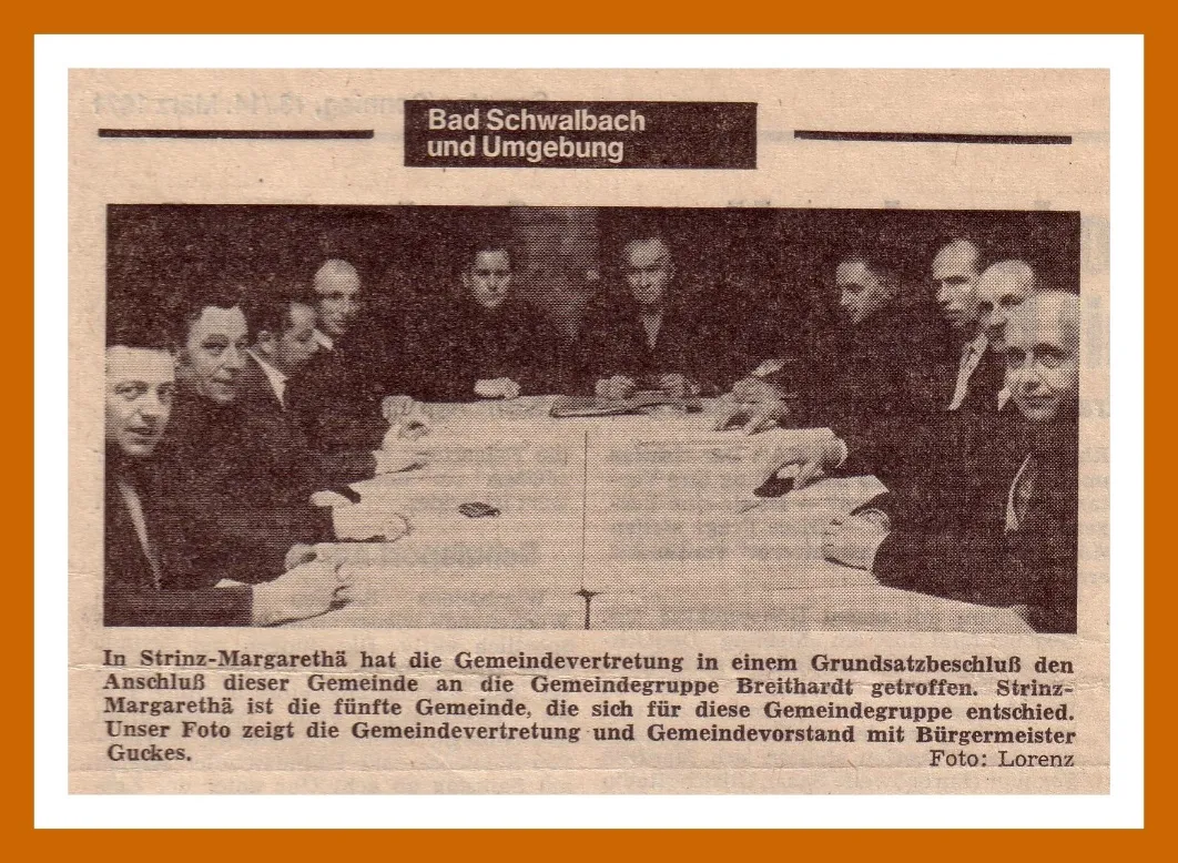 Bildtafel aus der Chronik von Strinz-Margarethä