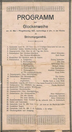Bildtafel aus der Chronik von Strinz-Margarethä