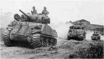 Panzer auf dem Vormarsch