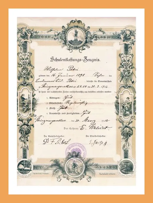 Bildtafel aus der Chronik: 1912
