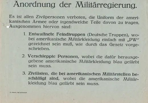 Bildtafel aus der Chronik: 1946