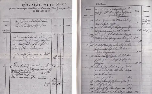 Bildtafel aus der Chronik: Geschichten aus frühester Zeit