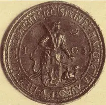 Bildtafel aus der Chronik: Margareta von Antiochia