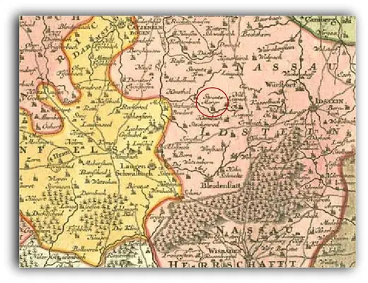 Bildtafel aus der Chronik: 1740